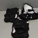 wegreeco Washable Female Dog Diapers Highly Absorbent Reusable Diapers for Dog in Heat Dog Period Diapers, 3 Pack (Black,Large (Large (15"-17" Waist))