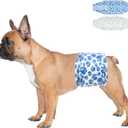 Dono Dog Diapers Male, Disposable Male Dog Wraps 40ct with Wetness Indicator, Leak-Proof Dog Belly Wraps, Rapid-Dry Gel Technology Doggie Puppy Diapers for Excitable Urination Incontinence, Small