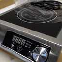3500W Commercial Induction Cooktop with Knob & LCD Display – 10-Level Precise Power Control, Quiet Cooling System for Home Chef, Catering & Outdoor Cooking