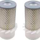 JZGRDN 2 filtros de aire 15227-11220 67800-58300 15501-11081 15562-11080 70000-11221 compatible con Kubota F2000, F2100, F2100E, B4200DT, B4200DT, B5100, B5200, B6100, B6200, KH31, KH35, KH41, KH5,