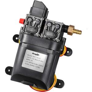 bayite 12V DC Fresh Water Pump 7.5 L/Min 2 GPM 100 PSI Adjustable 12 Volt Diaphragm Self Priming Sprayer Pump with Pressure Switch for RV Camper Marine Boat