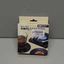 Funny Retro Record Coasters for Drinks with Vinyl Player Holder for Music Lovers, Set of 6 Conversation Piece Sayings Drink Coaster, Housewarming Hostess Wedding Registry Gift Ideas