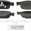 BOSCH BE1953H Blue Semi Metallic Disc Brake Pad Set with Hardware - Compatible with Select Audi A4, A4 Quattro, A5 Sportback; FRONT