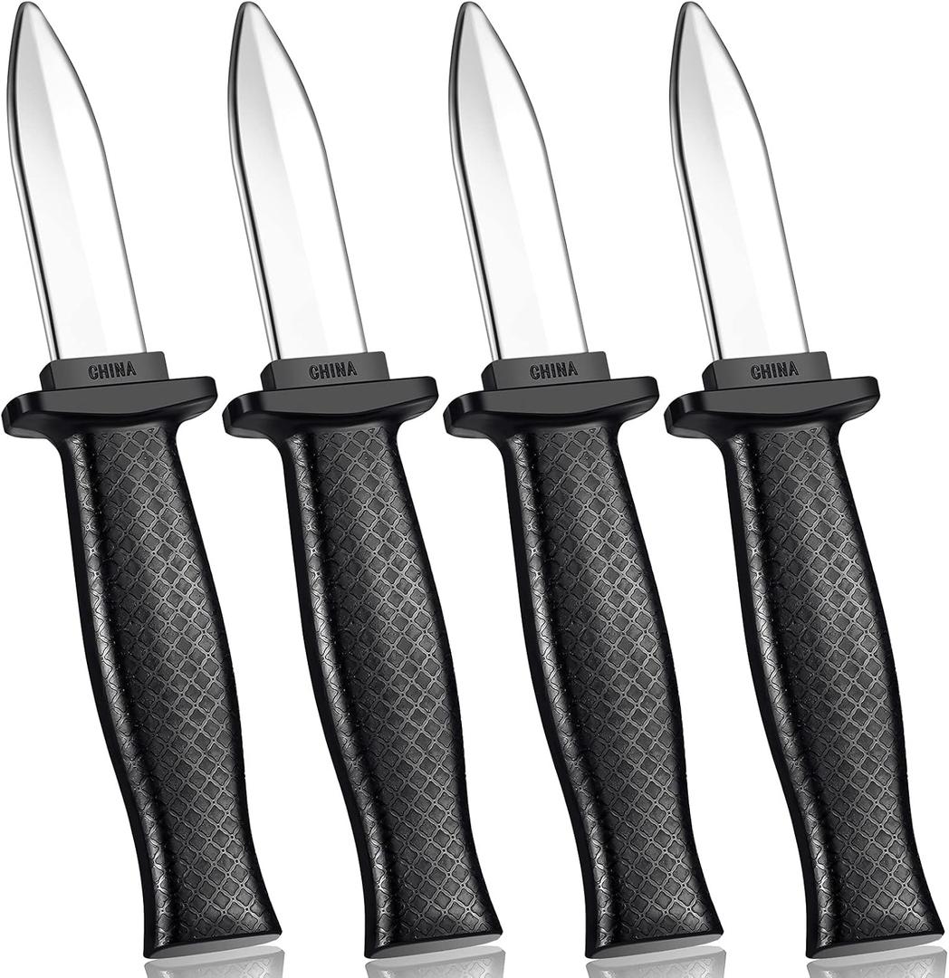 Sumind 4 Pieces Retractable Fake Knife Retractable Prop Knife Gag Magic Toy Fake Dagger Halloween Joke Disappear Blade Trick for Playing Joke