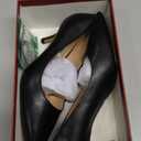 JOY IN LOVE Women's Shoes Low Heels Pointy Toe Kitten Heel Daily Pumps Black Matte 7 US