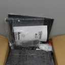 Furnulem Night Stand, Tall Nightstand with 4-Tier Shelves, 2 Fabric Drawers and Light Tube, Bed Side Tables with Charging Station, Bedside Table for Bedroom, Office, Black Oak | 4-Tier Shelves, 2 Fabric Drawers, Light Tube, Bed Side Tables, Charging Station, Bedside Table