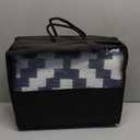 OLANLY Waterproof Outdoor Rug 5x8 ft, Outdoor Plastic Straw Rug for Camping, RV Mat Outside, Indoor Outdoor Carpet for Porch, Deck, Backyard, Balcony, Picnic, Navy & White