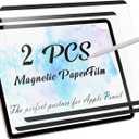 2 Pack Magnetic PaperFilm for iPad 9th & 7th Generation, iPad Air 3 & iPad Pro 10.5in - 10.2 Inch Feel Like Writing/Drawing on Paper, Removable Matte Anti-Glare Blue Light Screen Protector