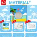 Agape Warm Bird Nest Hammock for Cage, Plush Bird Bed House Hideaway Hut, Birdcage Accessories for Parakeet, Budgie, Cockatiel, Lovebird, Conure, Aviary, Bird Playstand for Cages, Nido para Pjaros (Beach)