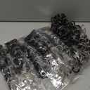 ToyoTree Ocean Wave Crochet Hair - 16 Inch 8 Packs Ombre Gray Mid-Length Curly Deep Wave Crochet Hair, Synthetic Ocean Wave Braiding Hair Extensions (16 Inch,T-Gray-8P)