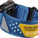 ULTIMAL Compatible with Apple Watch Series 11 42mm Band Series 10/9/8/7/6/5/4/SE/SE2/SE3, Nylon velcro watch band Stars-Stripes Flag Woven Strap for 42mm/41mm/40mm/38mm (L, Blue)