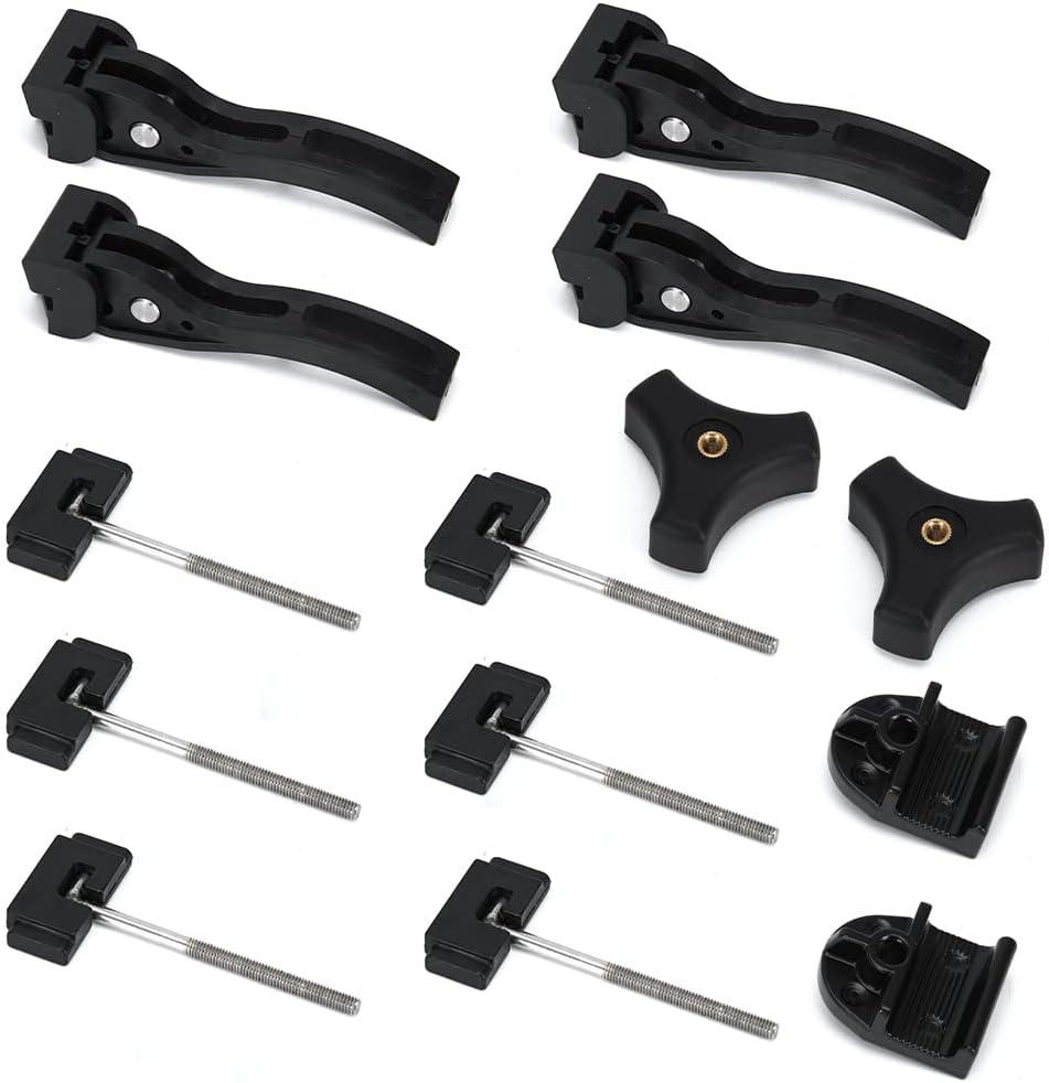 Truck Tonneau Cover Replacement Installation Accessory for Hard Tri-fold Tonneau Cover Include Rear Clamp Front Clamp T-Bolts