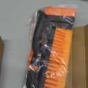 LivTee 32" Extendable Ice Scraper & Snow Brush for Car Windshield, 360 Rotating Snow Removal Tool for Cars, Trucks & SUVs, Automotive Winter Essentials & Car Accessories for Men, Orange