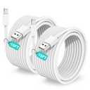 15 FT iPhone Charger Cord Extra Long, [Apple MFi Certified] Lightning Cable 5M, 2.4A Long iPhone Charger Cable Fast Charging Cable 15 Foot for iPhone 14/14pro/13/12/11/11Pro/X/XR/XS Max/8-White