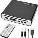 External Universal CD Player for Car - Portable CD Player with AUX Port Plugs into Car, Laptop, TV, Mac, Computer Plug & Play