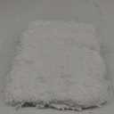 Small Bathroom Rugs 17x24 Non Slip White Fluffy Bath Mat for Bathroom Floor Machine Washable Plush Luxury Bath Rug for Tub Soft Shaggy Absorbent Shower Mat