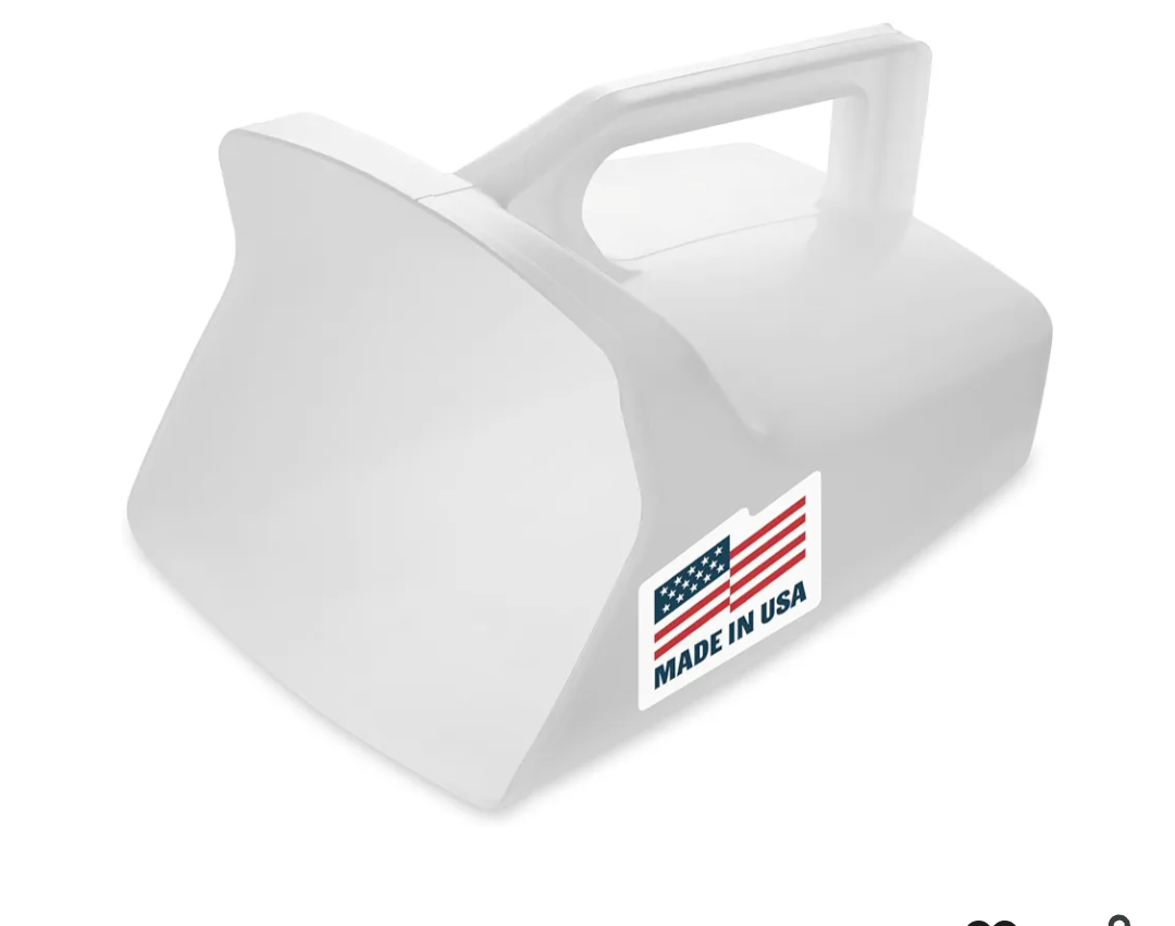 Rubbermaid Commercial Products Food Service Utility Scoop, 64-Ounce, White, for Ice/Bar and Ingredient Use in Restaurant/Kitchen