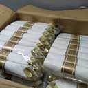 Bestluck 700PCS Gold Plastic Plates for 100 Guests, Disposable Dinnerware Sets Include 200 Gold Rim Plastic Plates, 100 Silverwares, 100 Cups, and 100 Pre Rolled Napkins for Party, Wedding, Graduation