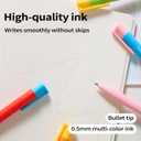 3 x Colored Pens 18 Pack, Colorful gel ink Pens Retractable Quick Dry 0.5mm Fine Point for Bullet Journaling, Note Taking, Coloring, Planning & Art Supplies (12 Pcs Dopamine and Vintage)