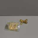 8 Pack Brushed Gold Bow Dresser Knobs, Large Decorative Cabinet Drawer Pull Handles for Girls Bedroom and Nursery Room Decor (Big)