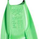 Arena Unisex Adult Powerfin Pro II Swim Training Fins Men and Women Silicone Short Blade Flippers Left-Right Customized, Sizes 42-43