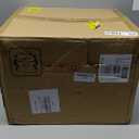 Nightstands/Beside Table Set of 2 with Charging Station, End Table with Diamond Handle and Rattan-Style Drawer, Rustic Brown