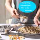 20-Piece Measuring Cups and Spoons Set, Nesting Stainless Steel Measuring Cups Spoons with Plastic Measuring Cup for Dry and Liquid Ingredients, Kitchen Cooking & Baking Gadgets