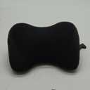 Super Cozy Car Headrest Pillow, 100% Memory Foam Car Neck Pillow with Adjustable Strap & Breathable Removable Cover, Ergonomic Design - Travel Pillow Car Pillow for Neck/Back Pain Relief(Black, 1PC) (Model-two)