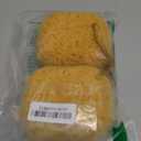 myHomeBody Bath Sponge, Foam Loofah, Body Scrubber for Bathing, Exfoliating Shower Pouf for Shower  Large Size, Lots of Lather, Curvy, 2 Pack