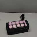 Remington Compact Ceramic Dual Voltage Hot Rollers for Long and Short Hair, Hair Setters, Hair Curlers, 1-1 " Purple/Black, 10 Piece Set