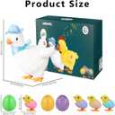Plush Electric Stuffed Laying Egg Chicken Toy Doll with Sound Music Easter for Boys Girls