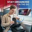 Neroku Durable Travel Case for Nintendo Switch 2 [Model 2025] I Hard Shell Carrying Switch 2 Case with 12 Game Card Slots, Screen Protector I Black EVA Protective Cover