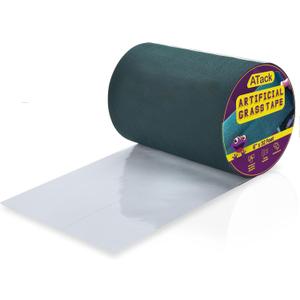 ATack Artificial Grass Tape, 6-Inch by 32-Feet, Self-Adhesive Synthetic Grass Joining Seaming Tape  Ideal for Outdoor, Patio, and Lawn Artificial Grass Carpet Tape