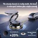 360 Rotating Car Phone Holder - Strong Suction Cup and Super Strong Magnetic Suction for Dashboard/Windshield/Air Vent - Universal Tool-Free Phone Holder for 7-inch Phones
