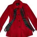 Allegra K Women's Winter Classic Outwear Overcoat with Pockets Single Breasted Pea Coat, XL