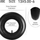 13x5.00-6 Lawn Mower Tire and Inner Tube Sets Compatible with Yard Tractor, Hand Truck, Riding Lawn Mower, Lawn tractor and More