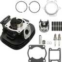 WFLNHB Cylinder Piston Gasket Top End Kit Replacement for Yamaha Blaster 200 YFS200 1988-2006 Replacement for 2XJ-11311-02-00 2XJ-11631-01-97 3JM-11601-00-0