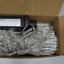 JMEXSUSS 66ft 200 LED White Christmas Lights Indoor Outdoor, Connectable String Twinkle Lights Outdoor Clear Wire Plug in for Bedroom House Fireplace Christmas Tree Decoration