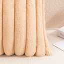 Uhomy Faux Fur Plush Throw Pillow Covers 22x22 Pack of 2 Luxury Super Soft Fluffy Striped Decorative Pillow Covers for Sofa, Bed, Couch, Living Room, Camel-Brown 55x55 cm