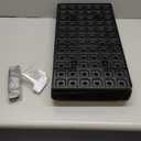 LARNORJE 72 Cell Seed Starter Trays with Dibber – 20 Pack Reusable Seedling Trays for Germination Propagation, 72 Hole Soil Digger for Quickly Setting Out, Gift for Gardener