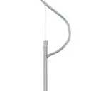 Lite Source Inc Lite Source LS-19340 Kevina Pendant Lamp with Striped Glass Shade, Polished Steel