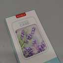 GiiKa for iPhone 14 Pro Max Case with Screen Protector, 6.7" Clear Full Body Shockproof Protective Floral Girls Women Hard Case with TPU Bumper Cover Phone Case for iPhone 14 Pro Max, Purple Flowers