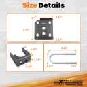 maXpeedingrods 6” Rear Axle Drop Flip Kit for Ford F150 2004-2020 2WD 4WD, Lowering Kit