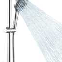 KES Adjustable Shower Head with Slide Bar, Handheld Shower Head Holder 5 Function with Extra Long Hose System Set, Wall Mount 18/8 Stainless Steel Polished Finish, F204-PS-C1