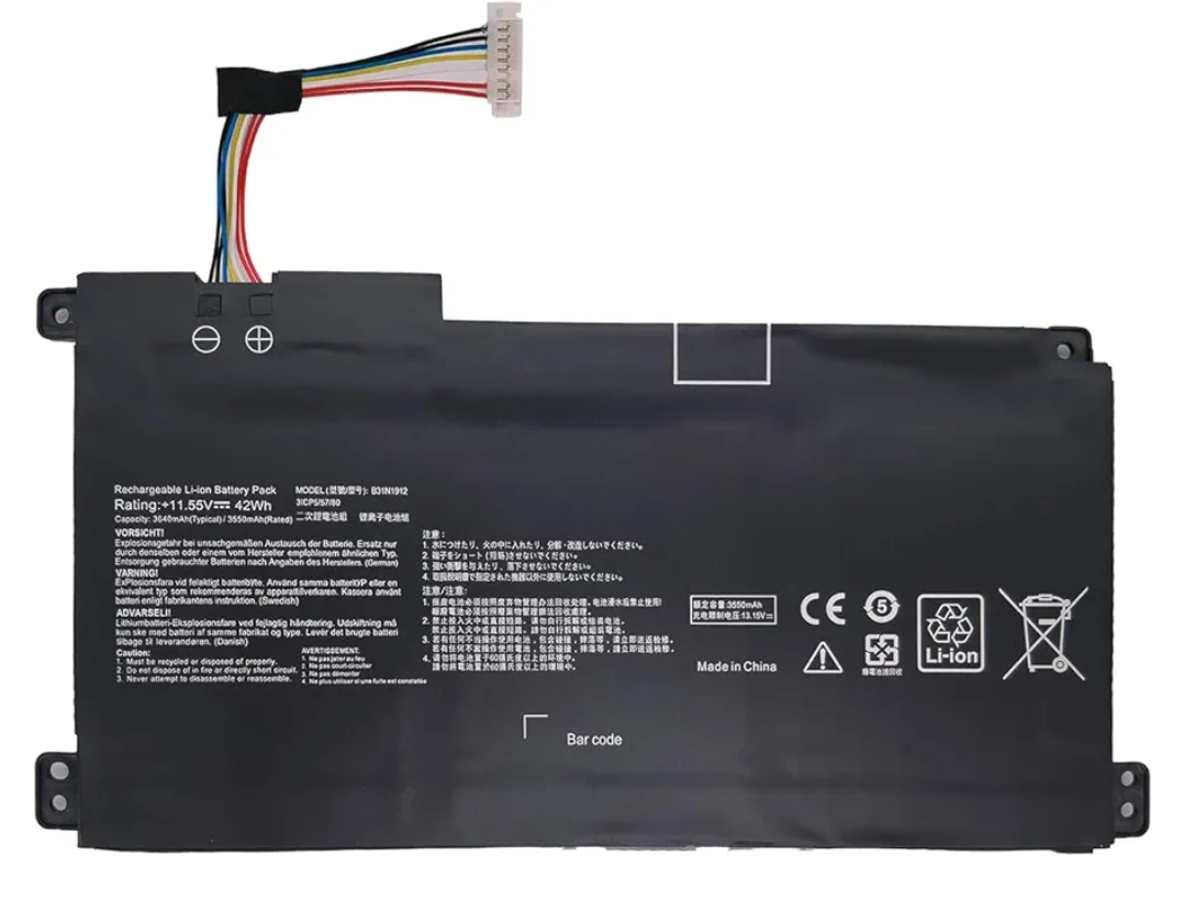 NBULBLB31N1912 C31N1912 Laptop Battery for Asus VivoBook 14 E410M E410MA L410M L410MA E410KA E510MA E510KA F414MA L510MA R522MA E410MA-EK007TS EK087T E410MA-EK991TS L410MA-BV077TS E510KA-EJ033TS