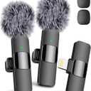 Mini Mic Pro - Professional Wireless Microphone for iPhone, iPad, Lavalier Microphone for Video Recording - iPhone Mic Crystal Clear Recording for Content Creators (iPhone 14 & Below)