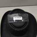 Western Faux Felt Gambler Cowboy Hat -Black L/ XL (Elastic Band)