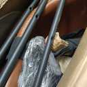 Sweetcrispy Counter Height Bar Stools Set of 2, 30 inch Height Stool Faux Leather Barstools with Back, Armless Kitchen Island Countertop Comfortable Modern Chairs with Metal Legs - Brown