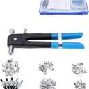 Threaded Rivet Nut Setter Insert Tool Kit 86pcs Hand Riveter Rivnut Nutsert Riveting Set M3/M4/M5/M6/M8