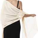 Chiffon Shawls and Wraps for Evening Dresses Women Elegant Soft Scarf Bridal Scarve Wedding Stole, Plus Size